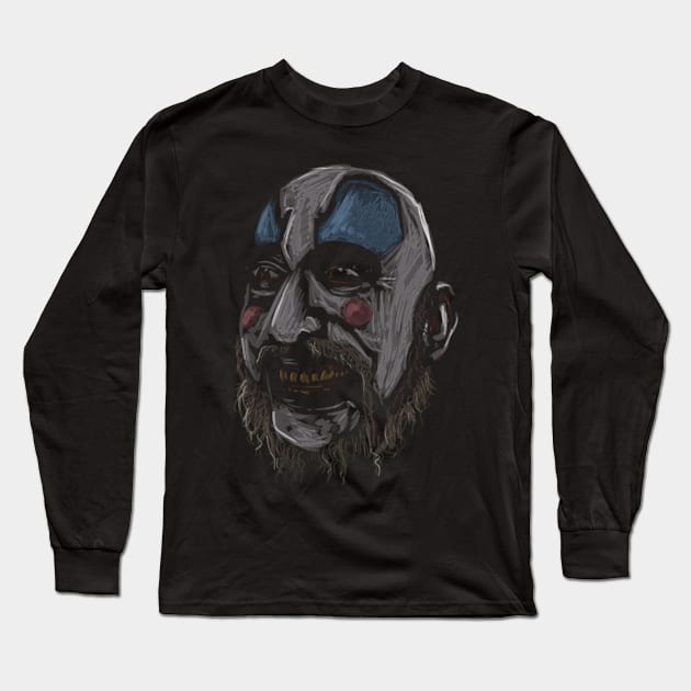 Captain Spaulding's Fried Chicken and Gasoline – Taste the Horror Long Sleeve T-Shirt by Iron Astronaut